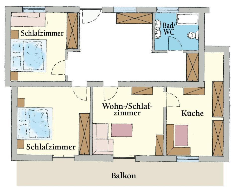 Appartement Appartementhaus Bergland